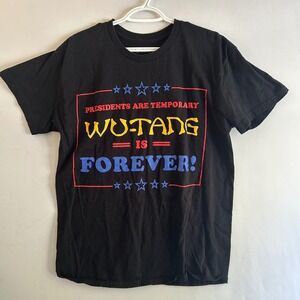 Wu-Tang Clan Forever Presidents Graphic T-Shirt Men's Large Black‎ Hip Hop Tee